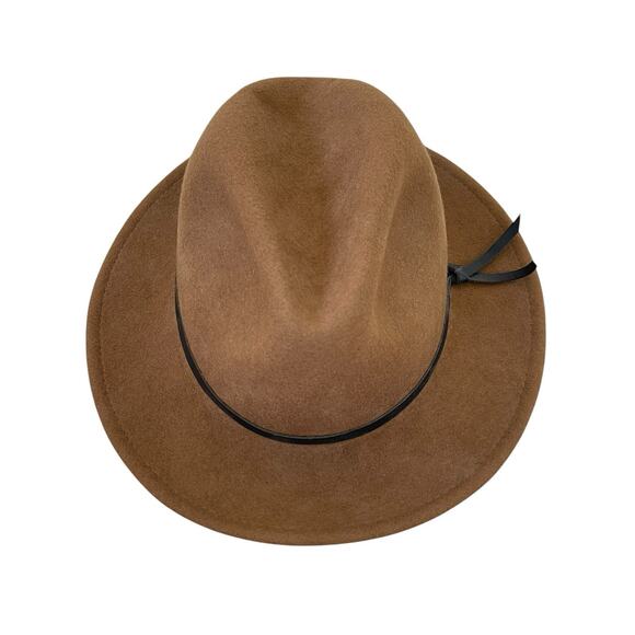 Yellow 108 Luke Felt Fedora 100% Wool, Size M - Picture 3 of 9